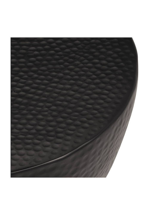 Round Aluminum Side Table Black M50xD50xH30cm