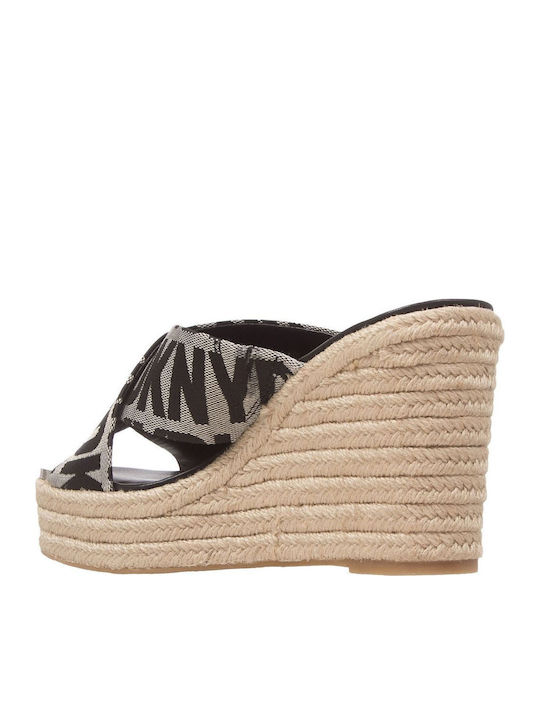 Maryn X Band Women's Fabric Platform Shoes Black