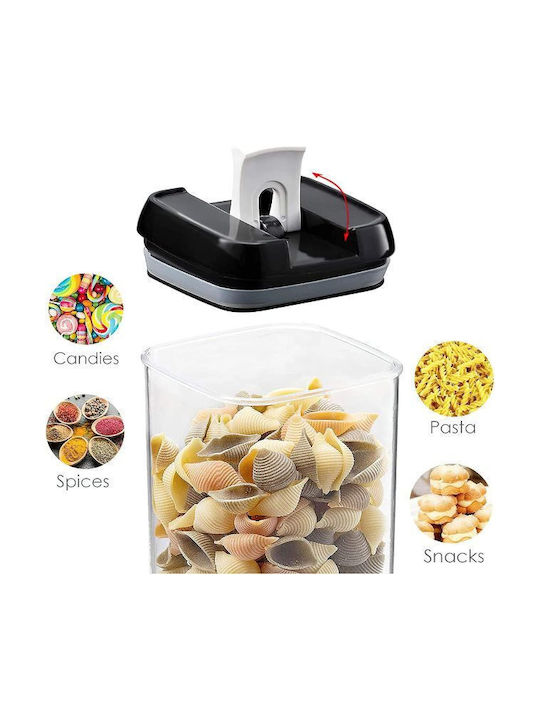 Alimente Set 7buc Borcane pentru pentru paste / Zahăr / Cereale / Maro / Ceai cu capac Plastic Transparent
