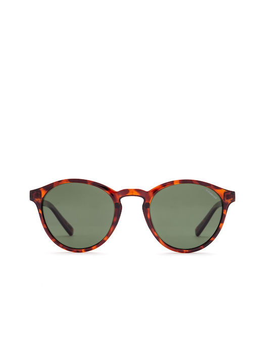 Polaroid Polaroid Sunglasses with Brown Tartaruga Plastic Frame and Green Lens PLD1013S V08