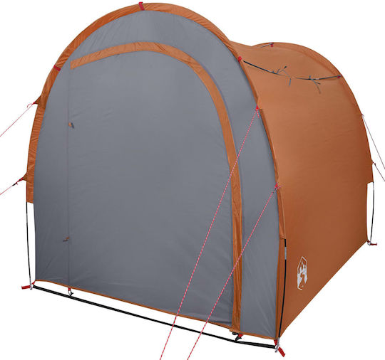 vidaXL Καλοκαιρινή Σκηνή Camping Τούνελ Πορτοκαλί για 4 Άτομα 178x183x178εκ.