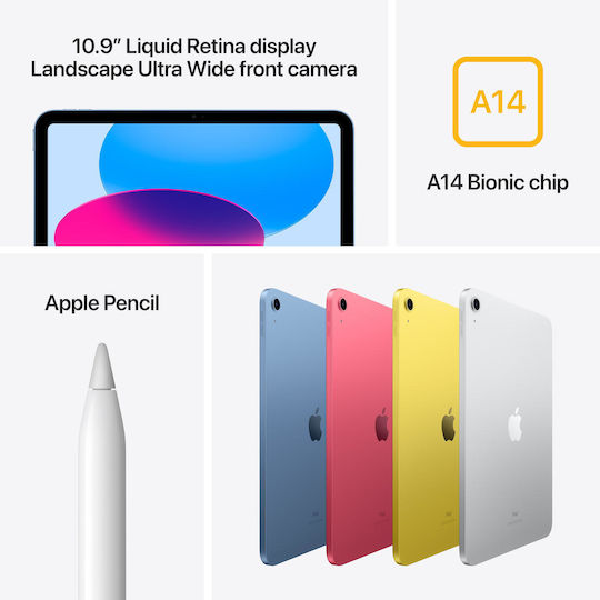 Apple iPad 2022 10.9Inches (4GB/64GB) Yellow