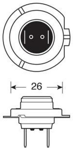12v - H7 - 55w - Px26d 1buc Narva