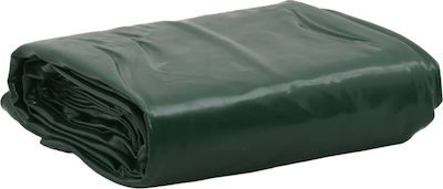 vidaXL Round Waterproof Tarpaulin 600gr/m² with Diameter 4m. Heavy Duty Green