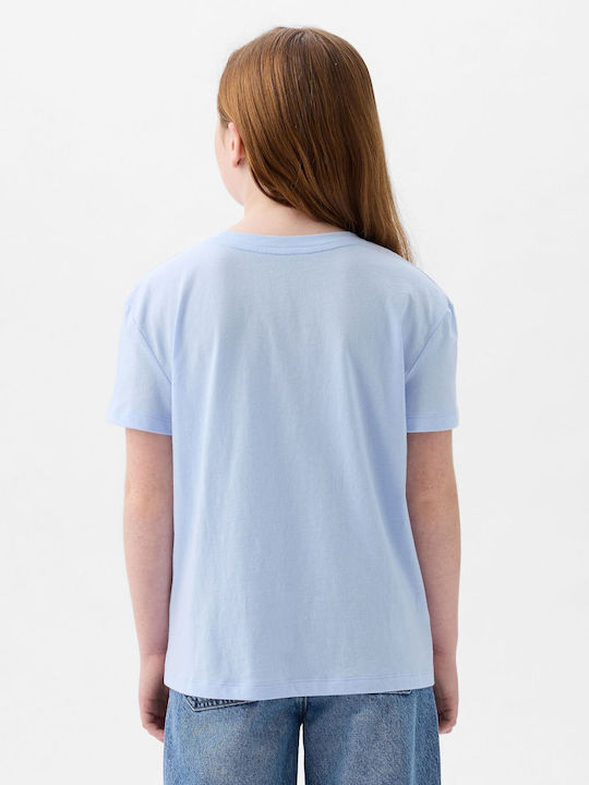 GAP Kids Blouse Short Sleeve bicoastal blue