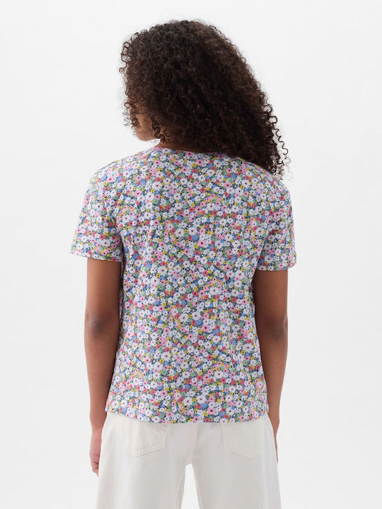 GAP Παιδική Μπλούζα Κοντομάνικη multi floral