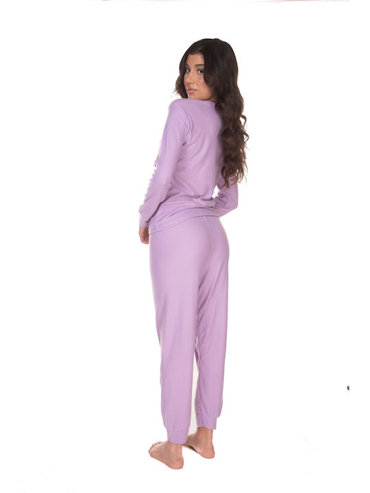 Pajama Women's Pajama with Logo And Star - Lila