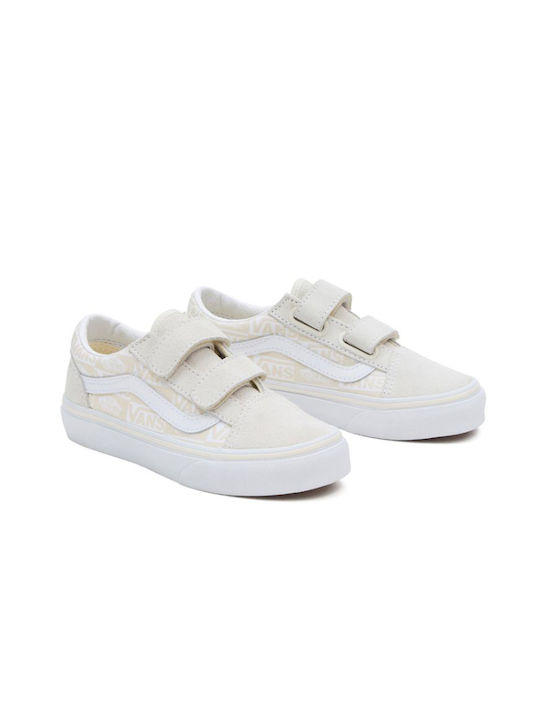 Vans Παιδικά Sneakers Old Skool Hook με Σκρατς Λευκά