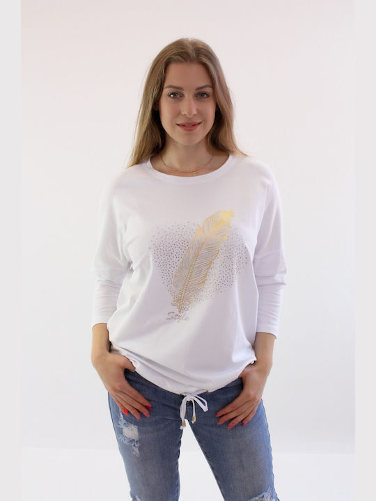 Brak Women's Blouse Long Sleeve White