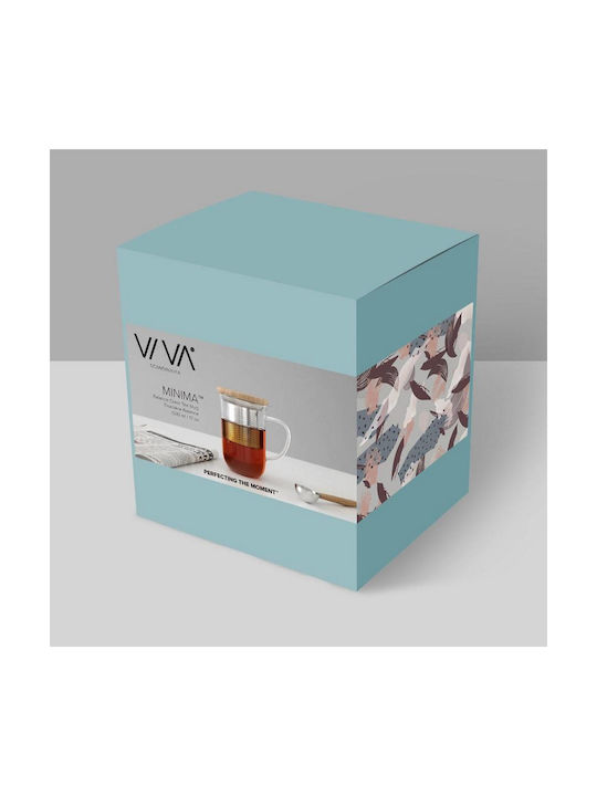 Viva Cană Bambus Transparentă 500ml