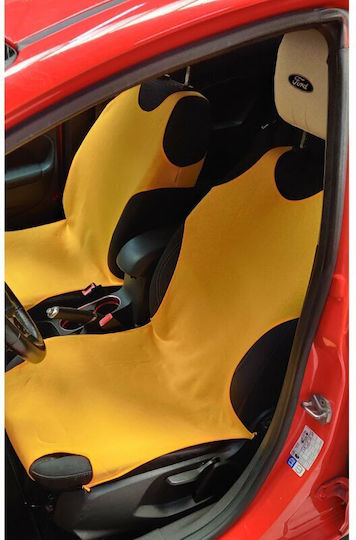 Cridem Sport T-shirt Front Seat Covers 2pcs - Yellow