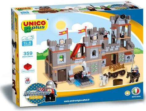 Androni Giocattoli Τουβλάκια UnicoPlus Castles για 1.5-5 Ετών 359τμχ