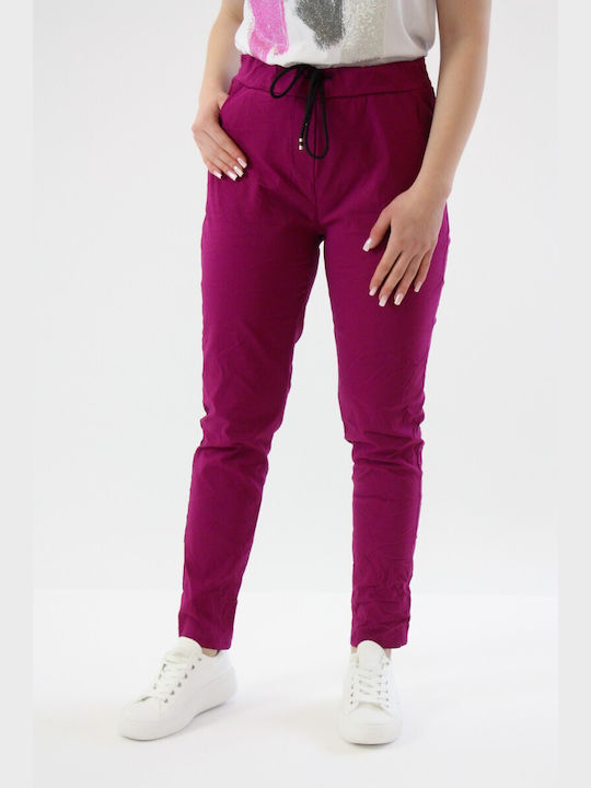 Brak Women's Fabric Trousers Purple