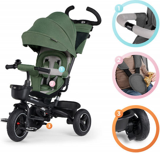 Kinderkraft Spinstep Foldable & Convertible 5 in 1 for 9 Months Green