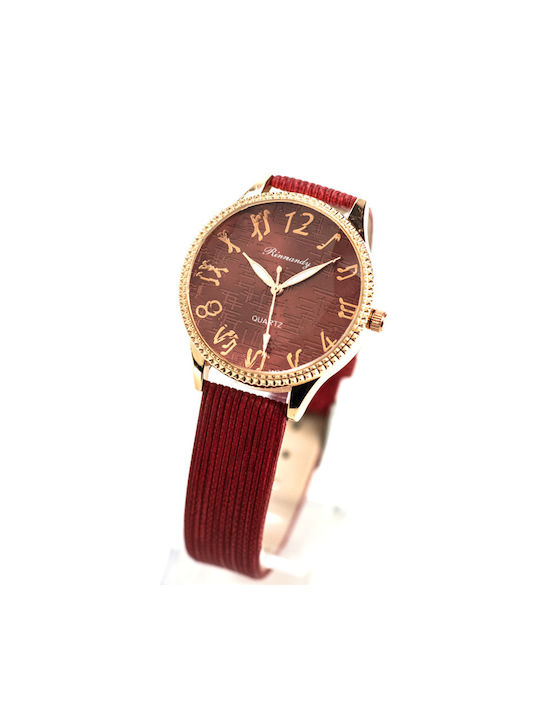 Nora's Accessories Watch in Burgundy / Burgundy Color