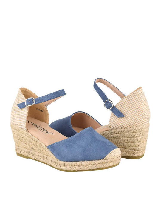 Women's Platform Espadrilles Blue