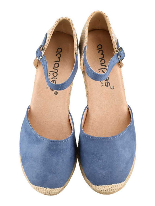 Women's Platform Espadrilles Blue