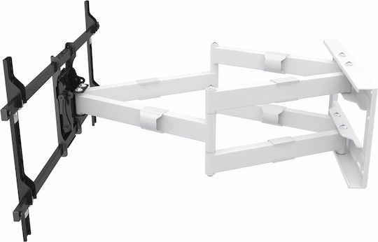 Multibrackets M Universal Long Reach Arm HD 910mm Dual Wall TV Mount with Arm up to 80" and 60kg White