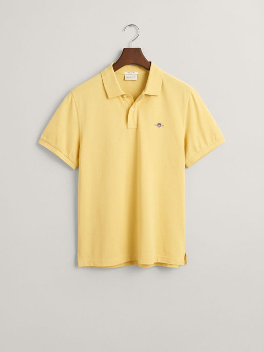 Gant Men's Short Sleeve Blouse Polo Yellow