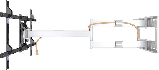 Multibrackets M Universal Long Reach Arm HD 1010mm Single Suport TV de perete cu braț până la 75" și 40kg Alb