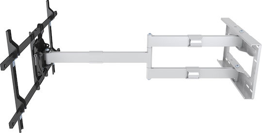 Multibrackets M Universal Long Reach Arm HD 1010mm Single Suport TV de perete cu braț până la 75" și 40kg Alb