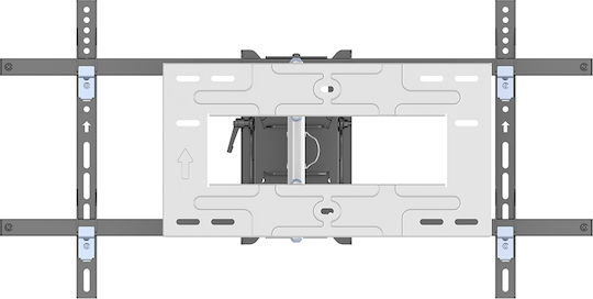 Multibrackets M Universal Long Reach Arm HD 1010mm Single Suport TV de perete cu braț până la 75" și 40kg Alb