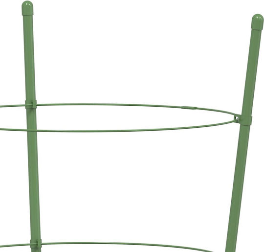 vidaXL Plant Support Rods 90cm from Steel with Support Ring Set of 5pcs