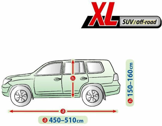 Membrane Garage Full Car Cover Completely Waterproof And Breathable - Xl - Suv/off-road