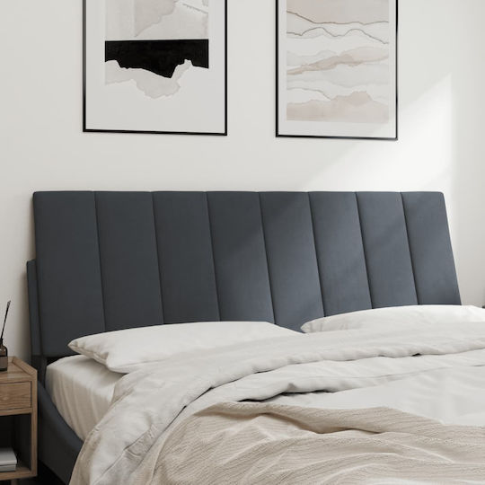 vidaXL Fabric Back Cushion for Bed Headboard Dark Gray 140x45cm