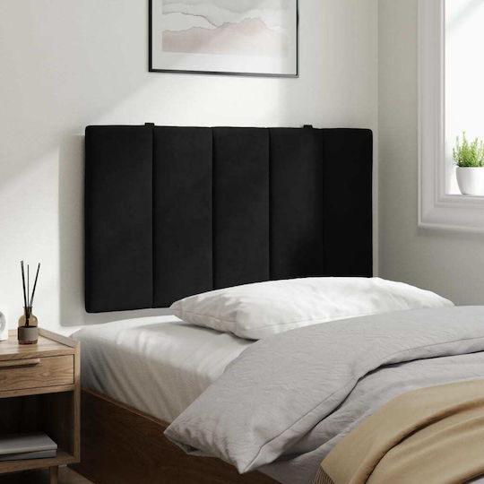 vidaXL Stoff-Kopfstütze Für Bett Schwarz 90x45cm
