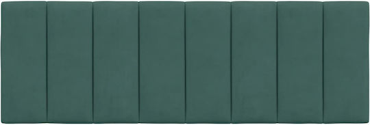 vidaXL Fabric Bed Headboard Cushion Dark Green 140x45cm