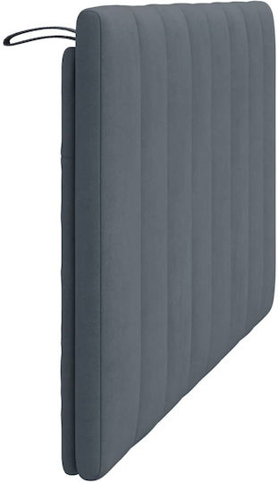 vidaXL Fabric Back Cushion for Bed Headboard Dark Gray 140x45cm