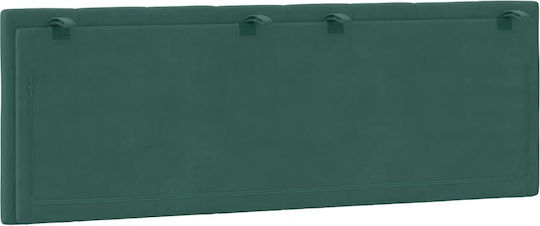 vidaXL Fabric Bed Headboard Cushion Dark Green 140x45cm