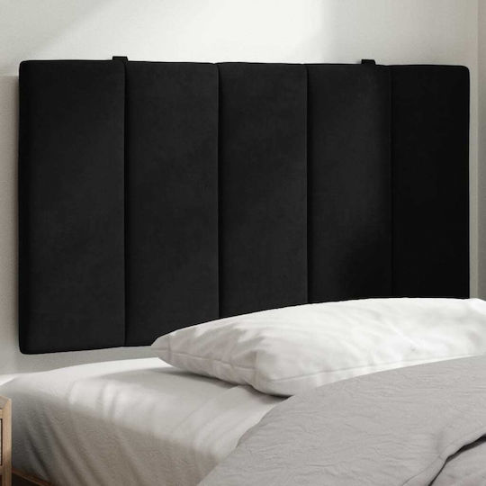 vidaXL Stoff-Kopfstütze Für Bett Schwarz 90x45cm