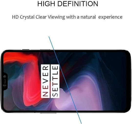2.5D 0.33mm Full Face Tempered Glass Μαύρο (OnePlus 6)