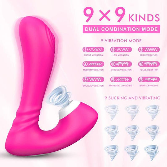 Lyst Ασύρματος G-spot Δονητής Με Αναρροφητή Με 9 Αναρροφήσεις & 9 Δονήσεις Από Σιλικόνη