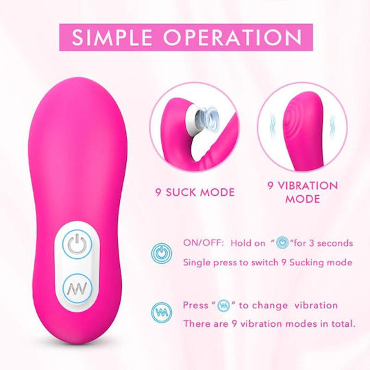Lyst Kabelloser G-Punkt-Vibrator mit Absaugung Mit 9 Absaugungen & 9 Silikon-Vibrationen