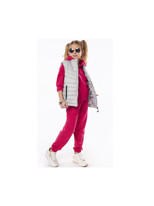 Evita Kids Casual Jacket Sleeveless Grey