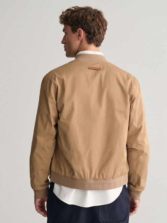 Men's Summer Jacket Gant Beige 3g7006388-g0213 Regular Fit