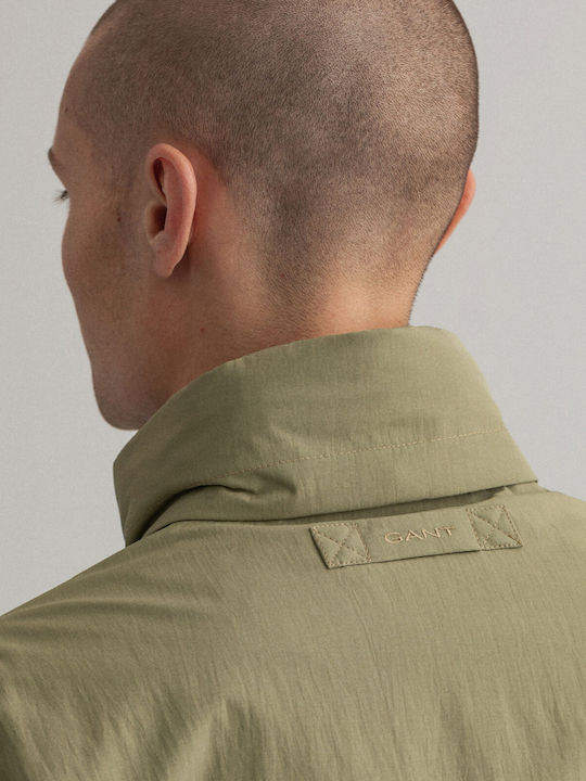 Gant Ανδρικό Μπουφάν Με Flap Τσέπες "light Windshielder" - 7006128 Λαδί