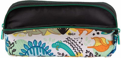 Triple Pencil Case Milan Dinosaurs 22 X 11 X 6.5 Cm