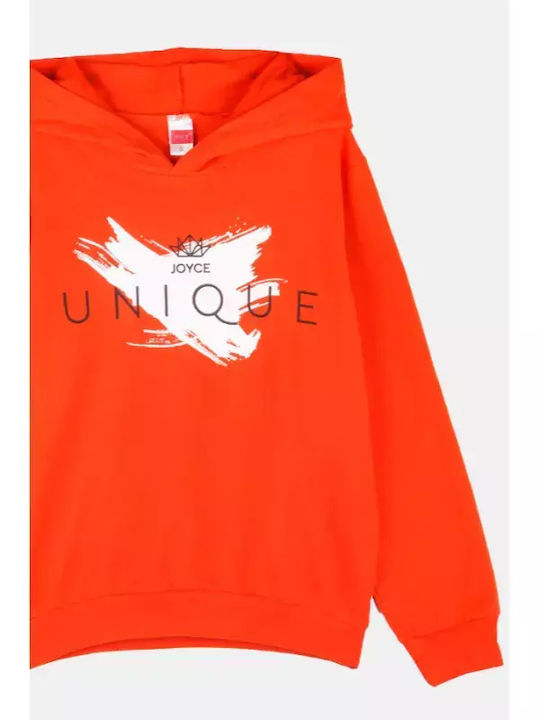 Joyce Kinder Sweatshirt mit Kapuze Orange