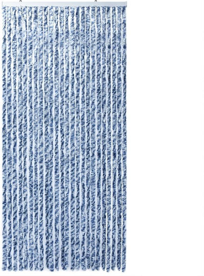 vidaXL Fabric Door Curtain Blue 100x200cm 377371