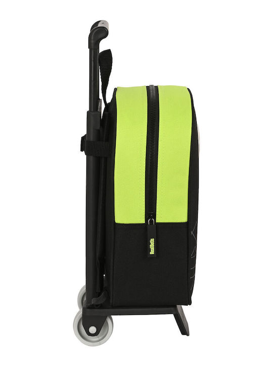 School Bag With Wheels Real Betis Balompié Black Graffiti 22 X 27 X 10 Cm School Bag With Wheels Real Betis Balompié Black Graffiti 22 X 27 X 10 Cm