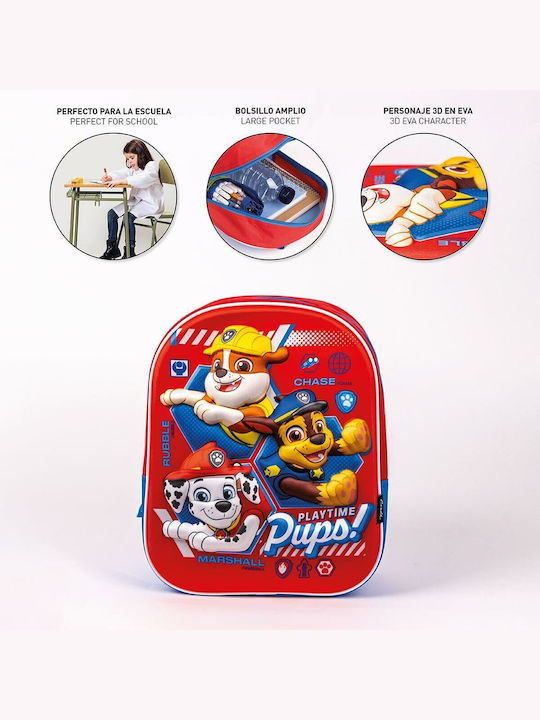 Παιδική Τσάντα 3d The Paw Patrol Κόκκινο 25 X 31 X 10 Cm