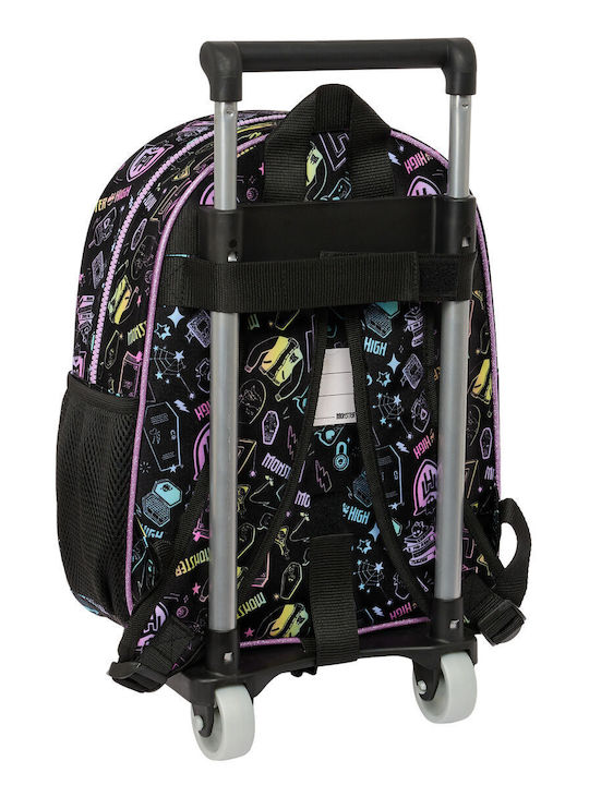 Ghiozdan Școlar Cu Roți Monster High Negru 28 X 34 X 10 Cm