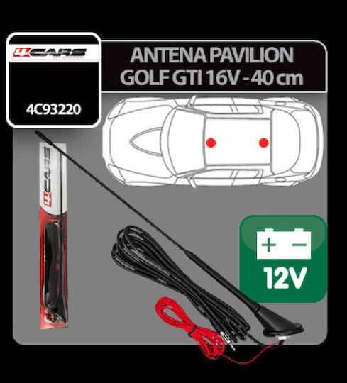 4cars Antenna With Amplifier Golf Gti 16v - 40 Cm