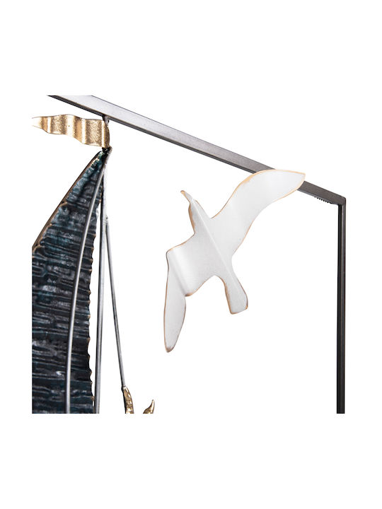 HomeMarkt Wall Decor Made of Metallic 50x6x50cm