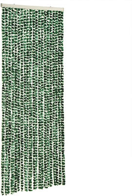 vidaXL Fabric Door Curtain Green 100x200cm 377385