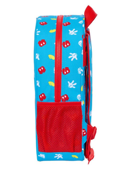 Σχολική Τσάντα Mickey Mouse Clubhouse Fantastic Μπλε Κόκκινο 26 X 34 X 11 Cm